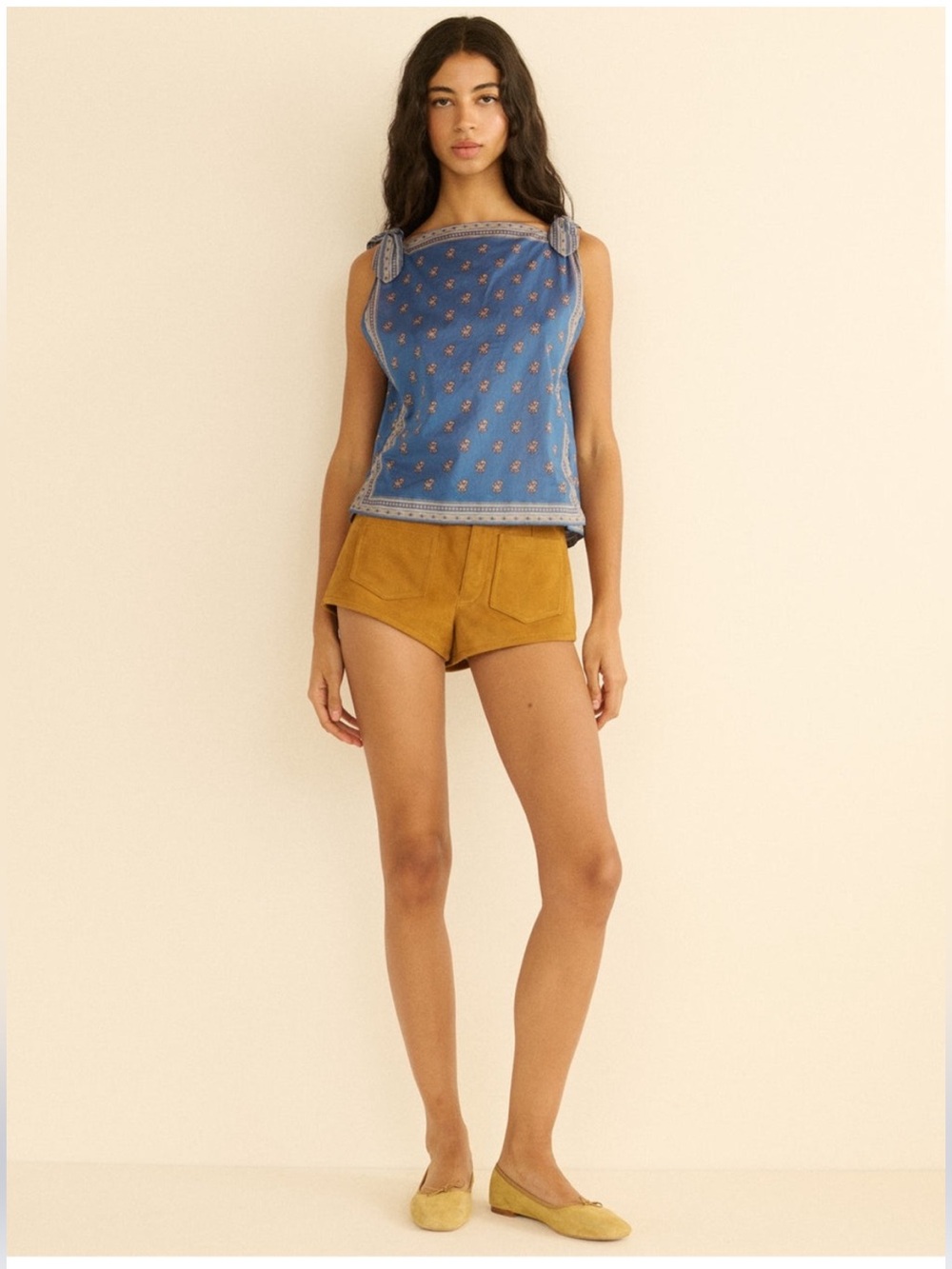 DÔEN NWOT Amalia top in the Eartha Paisley print